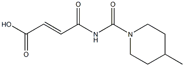 4-[(4-methylpiperidin-1-yl)carbonylamino]-4-oxobut-2-enoic acid 结构式
