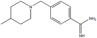 4-[(4-methylpiperidin-1-yl)methyl]benzenecarboximidamide 结构式