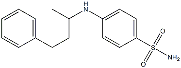 4-[(4-phenylbutan-2-yl)amino]benzene-1-sulfonamide 结构式