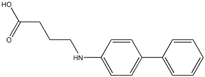 4-[(4-phenylphenyl)amino]butanoic acid 结构式