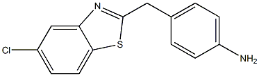 4-[(5-chloro-1,3-benzothiazol-2-yl)methyl]aniline 结构式