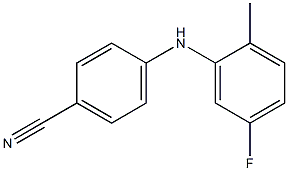 4-[(5-fluoro-2-methylphenyl)amino]benzonitrile 结构式