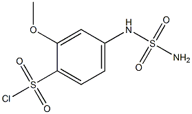 4-[(aminosulfonyl)amino]-2-methoxybenzenesulfonyl chloride 结构式