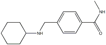 4-[(cyclohexylamino)methyl]-N-methylbenzamide 结构式