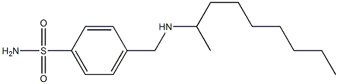 4-[(nonan-2-ylamino)methyl]benzene-1-sulfonamide 结构式