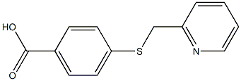 4-[(pyridin-2-ylmethyl)thio]benzoic acid 结构式