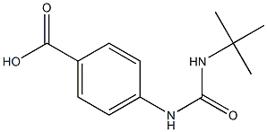 4-[(tert-butylcarbamoyl)amino]benzoic acid 结构式