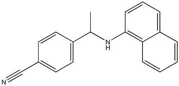 4-[1-(naphthalen-1-ylamino)ethyl]benzonitrile 结构式