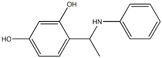 4-[1-(phenylamino)ethyl]benzene-1,3-diol 结构式