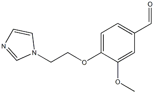 4-[2-(1H-imidazol-1-yl)ethoxy]-3-methoxybenzaldehyde 结构式