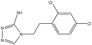 4-[2-(2,4-dichlorophenyl)ethyl]-4H-1,2,4-triazole-3-thiol 结构式