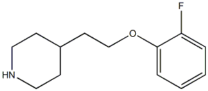 4-[2-(2-fluorophenoxy)ethyl]piperidine 结构式