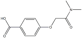 4-[2-(dimethylamino)-2-oxoethoxy]benzoic acid 结构式