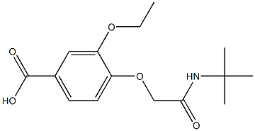 4-[2-(tert-butylamino)-2-oxoethoxy]-3-ethoxybenzoic acid 结构式