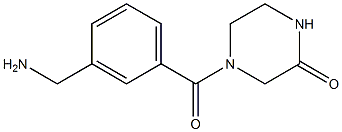 4-[3-(aminomethyl)benzoyl]piperazin-2-one 结构式