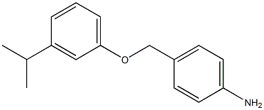 4-[3-(propan-2-yl)phenoxymethyl]aniline 结构式