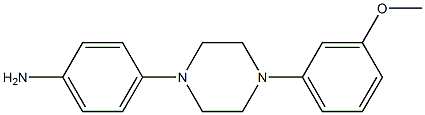 4-[4-(3-methoxyphenyl)piperazin-1-yl]aniline 结构式