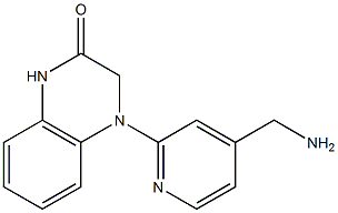 4-[4-(aminomethyl)pyridin-2-yl]-1,2,3,4-tetrahydroquinoxalin-2-one 结构式