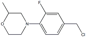 4-[4-(chloromethyl)-2-fluorophenyl]-2-methylmorpholine 结构式