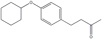 4-[4-(cyclohexyloxy)phenyl]butan-2-one 结构式