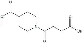 4-[4-(methoxycarbonyl)piperidin-1-yl]-4-oxobutanoic acid 结构式