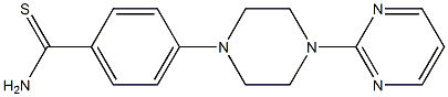 4-[4-(pyrimidin-2-yl)piperazin-1-yl]benzene-1-carbothioamide 结构式