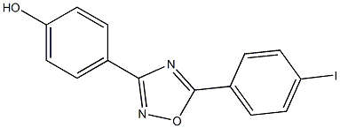 4-[5-(4-iodophenyl)-1,2,4-oxadiazol-3-yl]phenol 结构式