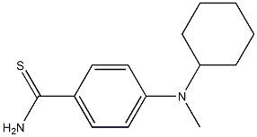 4-[cyclohexyl(methyl)amino]benzene-1-carbothioamide 结构式