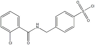 4-{[(2-chlorophenyl)formamido]methyl}benzene-1-sulfonyl chloride 结构式