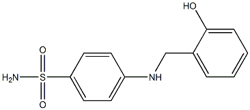 4-{[(2-hydroxyphenyl)methyl]amino}benzene-1-sulfonamide 结构式