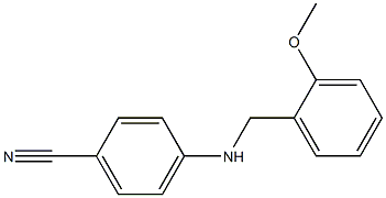 4-{[(2-methoxyphenyl)methyl]amino}benzonitrile 结构式