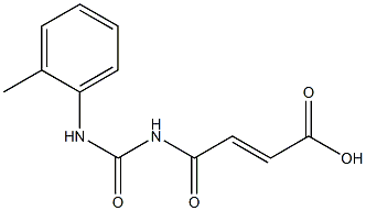 4-{[(2-methylphenyl)carbamoyl]amino}-4-oxobut-2-enoic acid 结构式