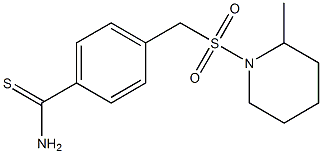 4-{[(2-methylpiperidine-1-)sulfonyl]methyl}benzene-1-carbothioamide 结构式