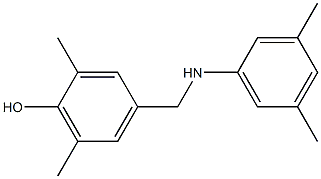 4-{[(3,5-dimethylphenyl)amino]methyl}-2,6-dimethylphenol 结构式