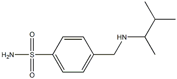 4-{[(3-methylbutan-2-yl)amino]methyl}benzene-1-sulfonamide 结构式