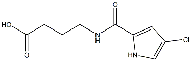 4-{[(4-chloro-1H-pyrrol-2-yl)carbonyl]amino}butanoic acid 结构式