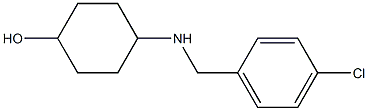 4-{[(4-chlorophenyl)methyl]amino}cyclohexan-1-ol 结构式