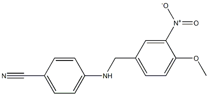 4-{[(4-methoxy-3-nitrophenyl)methyl]amino}benzonitrile 结构式