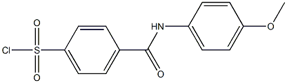 4-{[(4-methoxyphenyl)amino]carbonyl}benzenesulfonyl chloride 结构式