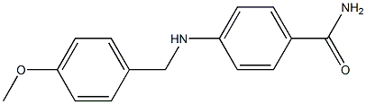 4-{[(4-methoxyphenyl)methyl]amino}benzamide 结构式