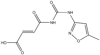 4-{[(5-methyl-1,2-oxazol-3-yl)carbamoyl]amino}-4-oxobut-2-enoic acid 结构式