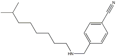 4-{[(7-methyloctyl)amino]methyl}benzonitrile 结构式
