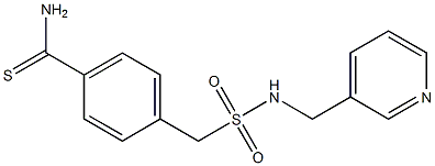 4-{[(pyridin-3-ylmethyl)sulfamoyl]methyl}benzene-1-carbothioamide 结构式