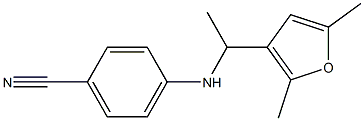 4-{[1-(2,5-dimethylfuran-3-yl)ethyl]amino}benzonitrile 结构式