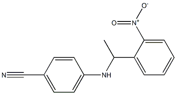 4-{[1-(2-nitrophenyl)ethyl]amino}benzonitrile 结构式