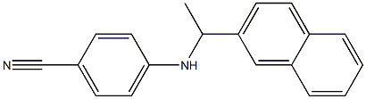 4-{[1-(naphthalen-2-yl)ethyl]amino}benzonitrile 结构式