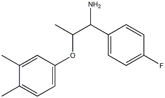 4-{[1-amino-1-(4-fluorophenyl)propan-2-yl]oxy}-1,2-dimethylbenzene 结构式