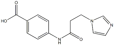 4-{[3-(1H-imidazol-1-yl)propanoyl]amino}benzoic acid 结构式