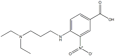 4-{[3-(diethylamino)propyl]amino}-3-nitrobenzoic acid 结构式