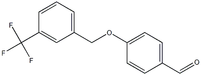 4-{[3-(trifluoromethyl)phenyl]methoxy}benzaldehyde 结构式